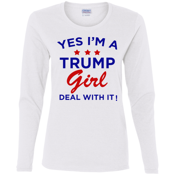 Yes I'm A Trump Girl LS T-Shirt