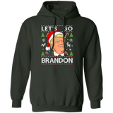 Trump Lets Go Brandon Christmas Pullover Hoodie