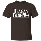 Reagan Bush '84 Presidential Election Retro T-Shirt (Dark Shirts)