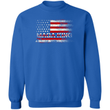 Trump MAGA King Flag - Crewneck Pullover Sweatshirt