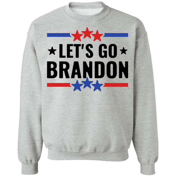 Let's Go Brandon Stars Crewneck Pullover Sweatshirt