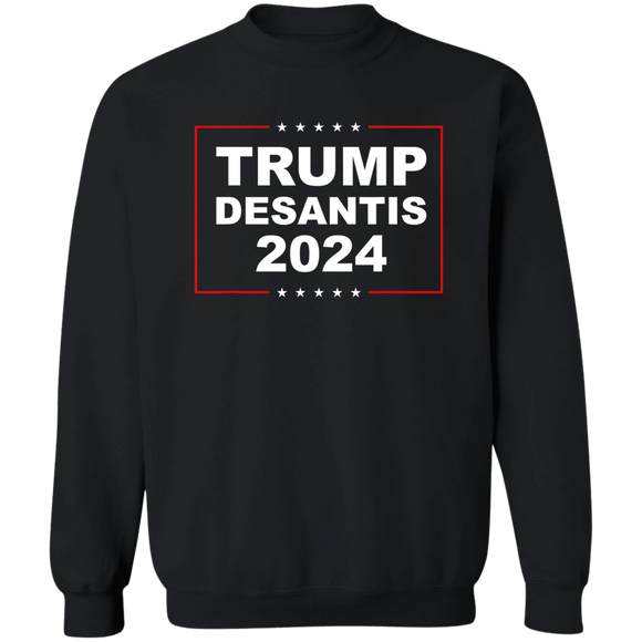 Trump Desantis 2024 Crewneck Pullover Sweatshirt