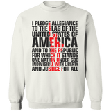 USA Pledge of Allegiance Patriotic Pullover Sweatshirt