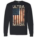 Trump Ultra MAGA Patriotic  LS T-Shirt 5.3 oz.