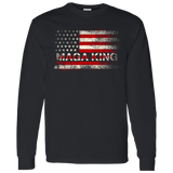 Trump MAGA King Flag -  LS T-Shirt 5.3 oz.