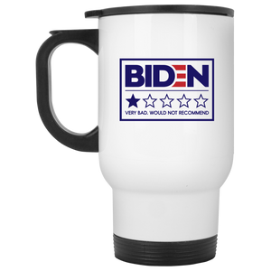 Biden - Very Bad Would Not Recommend White Travel Mug