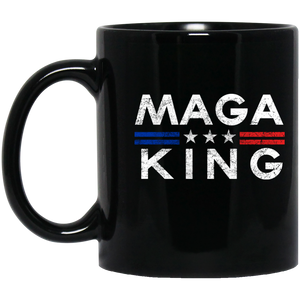 Trump MAGA KING  11 oz. Black Mug