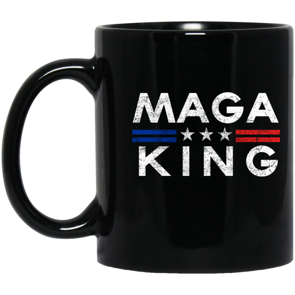 Trump MAGA KING  11 oz. Black Mug
