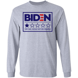 Funny Bad Biden Review LS Ultra Cotton T-Shirt