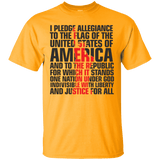 USA Pledge of Allegiance Patriotic Tee