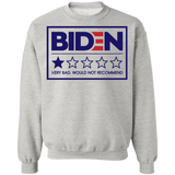 Funny Bad Biden Review Crewneck Pullover Sweatshirt
