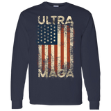 Trump Ultra MAGA Patriotic  LS T-Shirt 5.3 oz.