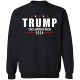 Trump 2024 Take America Back Campaign Crewneck Pullover Sweatshirt