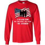 I Stand For The Anthem Patriotic Long Sleeve T-Shirt
