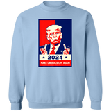 Trump 2024 Make Liberals Cry Again  Crewneck Pullover Sweatshirt