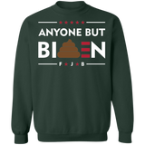 Funny Anyone But Biden  Crewneck Pullover Sweatshirt