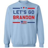 Let's Go Brandon USA Flag  Crewneck Pullover Sweatshirt