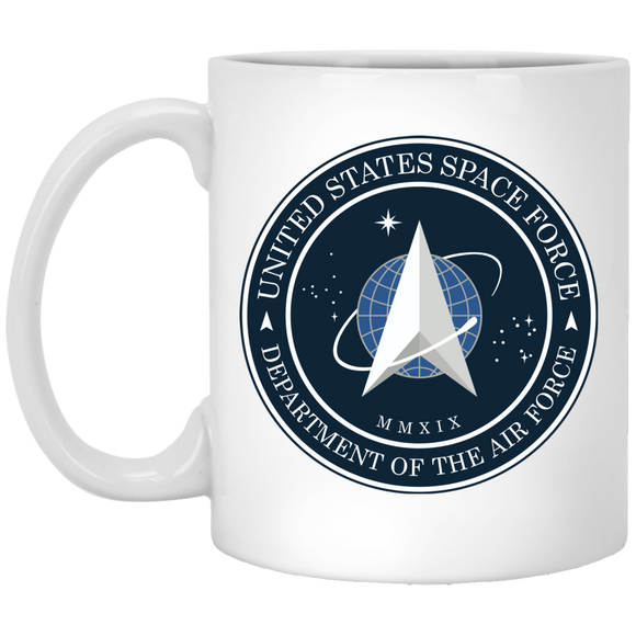 Official Space Force Seal 11 oz. White Coffee Mug