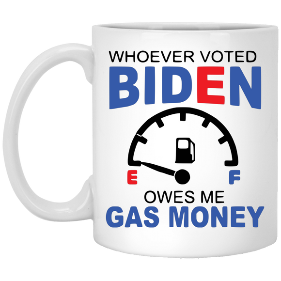 Funny Biden Gas Prices 11 oz. White Mug
