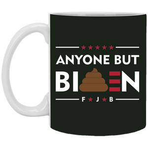 Funny Anyone But Biden White Mug