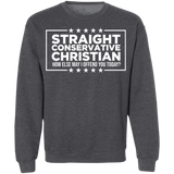 Straight Conservative Christian Crewneck Pullover Sweatshirt