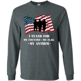 I Stand For The Anthem Patriotic Long Sleeve T-Shirt