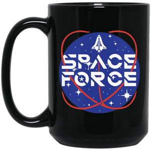 Trump Space Force Commemorative Black Coffee Mug