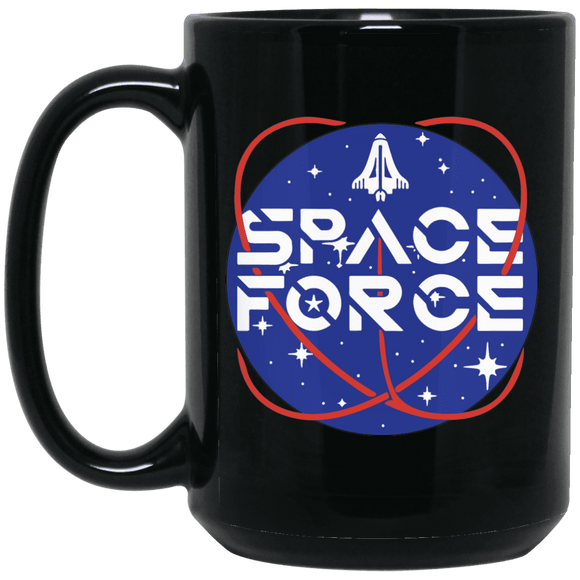 Trump Space Force Commemorative Black Coffee Mug