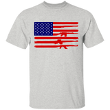 American Rifle Flag Gun Pride T-Shirt
