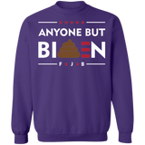 Funny Anyone But Biden  Crewneck Pullover Sweatshirt