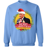 We're Saying MERRY CHRISTMAS AGAIN Trump Crewneck Pullover Sweatshirt