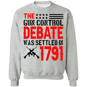 The 1791 Gun Debate Crewneck Pullover Sweatshirt