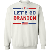 Let's Go Brandon USA Flag  Crewneck Pullover Sweatshirt