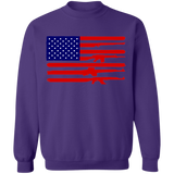 American Rifle Flag Gun Pride Crewneck Pullover Sweatshirt