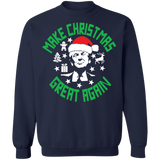 Make Christmas Great Again Trump Crewneck Pullover Sweatshirt