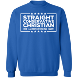 Straight Conservative Christian Crewneck Pullover Sweatshirt