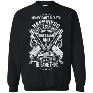 Money and Happiness Pro-Gun Rights Sweatshirt