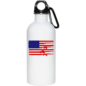American Rifle Flag 2nd Gun Supporter  20 oz. Stainless Steel Water Bottle