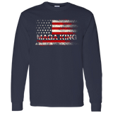 Trump MAGA King Flag -  LS T-Shirt 5.3 oz.