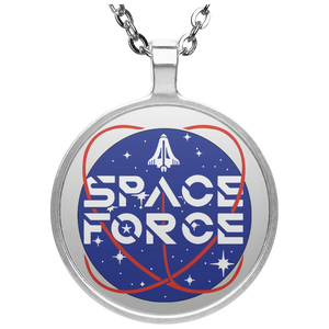 Trump's Space Force Logo Circle Necklace