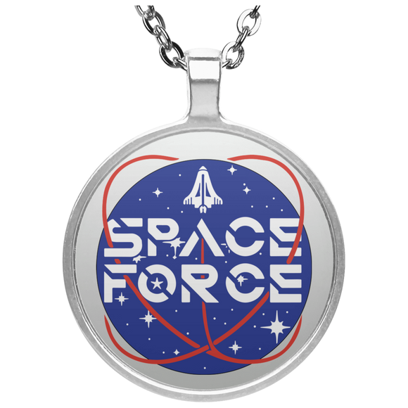 Trump's Space Force Logo Circle Necklace