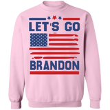 Let's Go Brandon Large Flag  Crewneck Pullover Sweatshirt