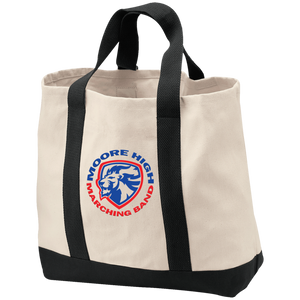 MHS B400 Port & Co. 2-Tone Shopping Tote