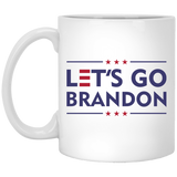 Let's Go Brandon Slogan White Mug