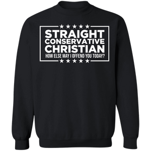 Straight Conservative Christian Crewneck Pullover Sweatshirt