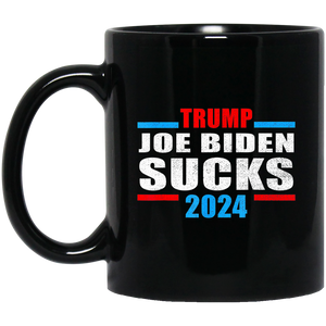 Joe Biden Sucks 11 oz. Black Mug