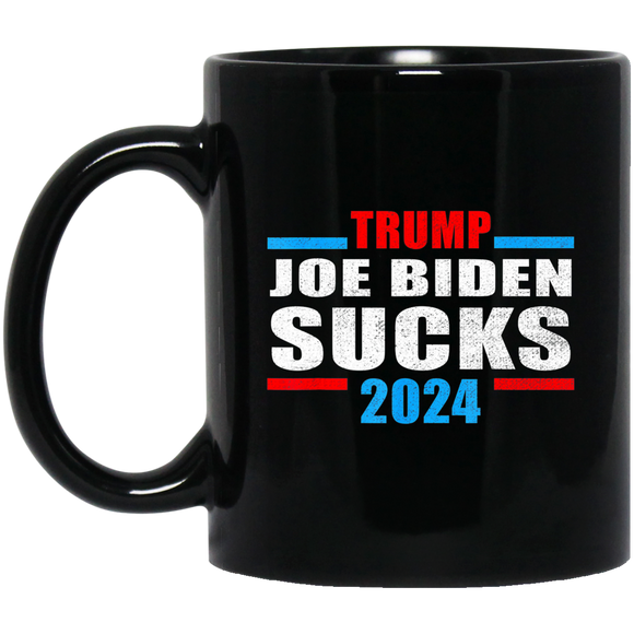 Joe Biden Sucks 11 oz. Black Mug