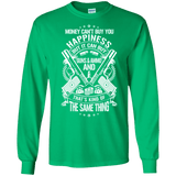 Money and Happiness Pro Gun Rights Long Sleeve T-Shirt