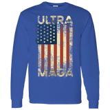 Trump Ultra MAGA Patriotic  LS T-Shirt 5.3 oz.
