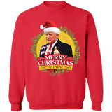 We're Saying MERRY CHRISTMAS AGAIN Trump Crewneck Pullover Sweatshirt